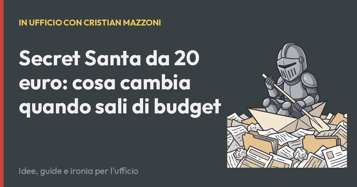 Secret Santa da 20 euro: cosa cambia quando sali di budget