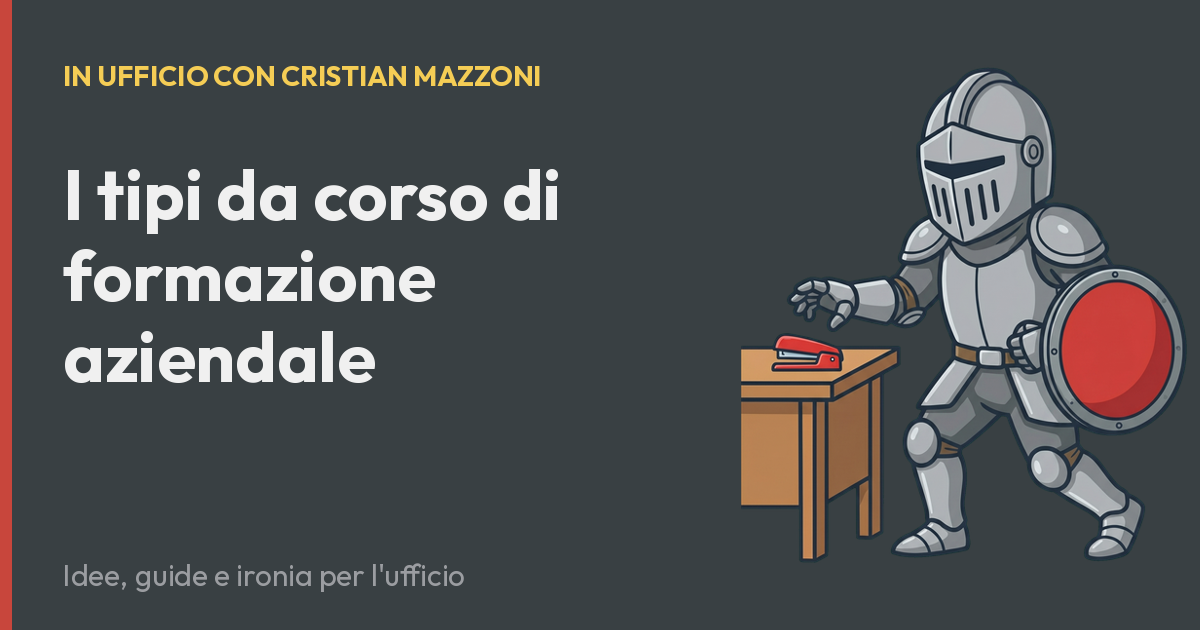 I tipi da corso di formazione aziendale