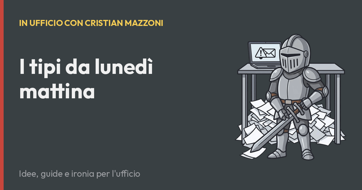 I tipi da lunedì mattina