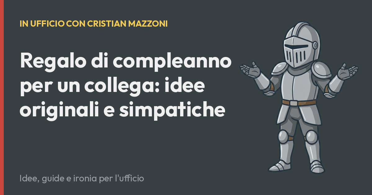 Regalo di compleanno per un collega: idee originali e simpatiche