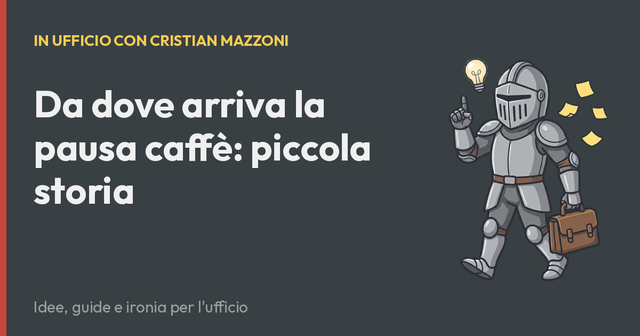 Da dove arriva la pausa caffè: piccola storia