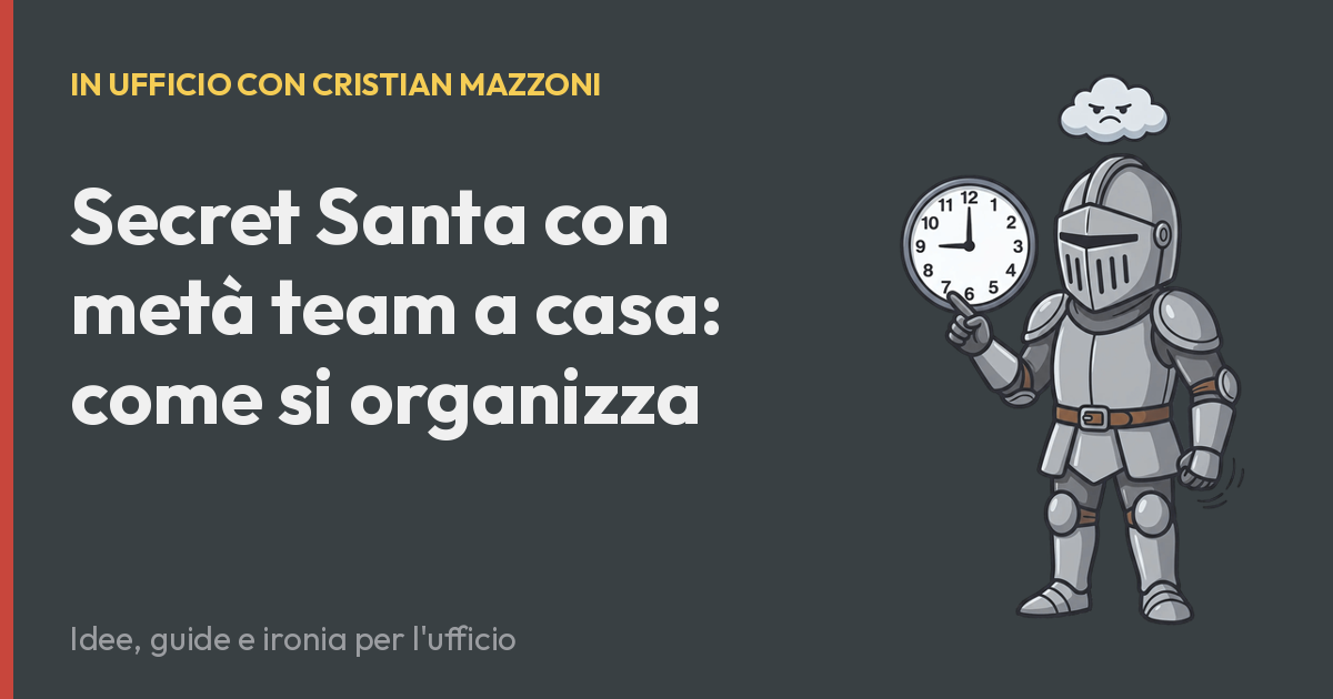 Secret Santa con metà team a casa: come si organizza